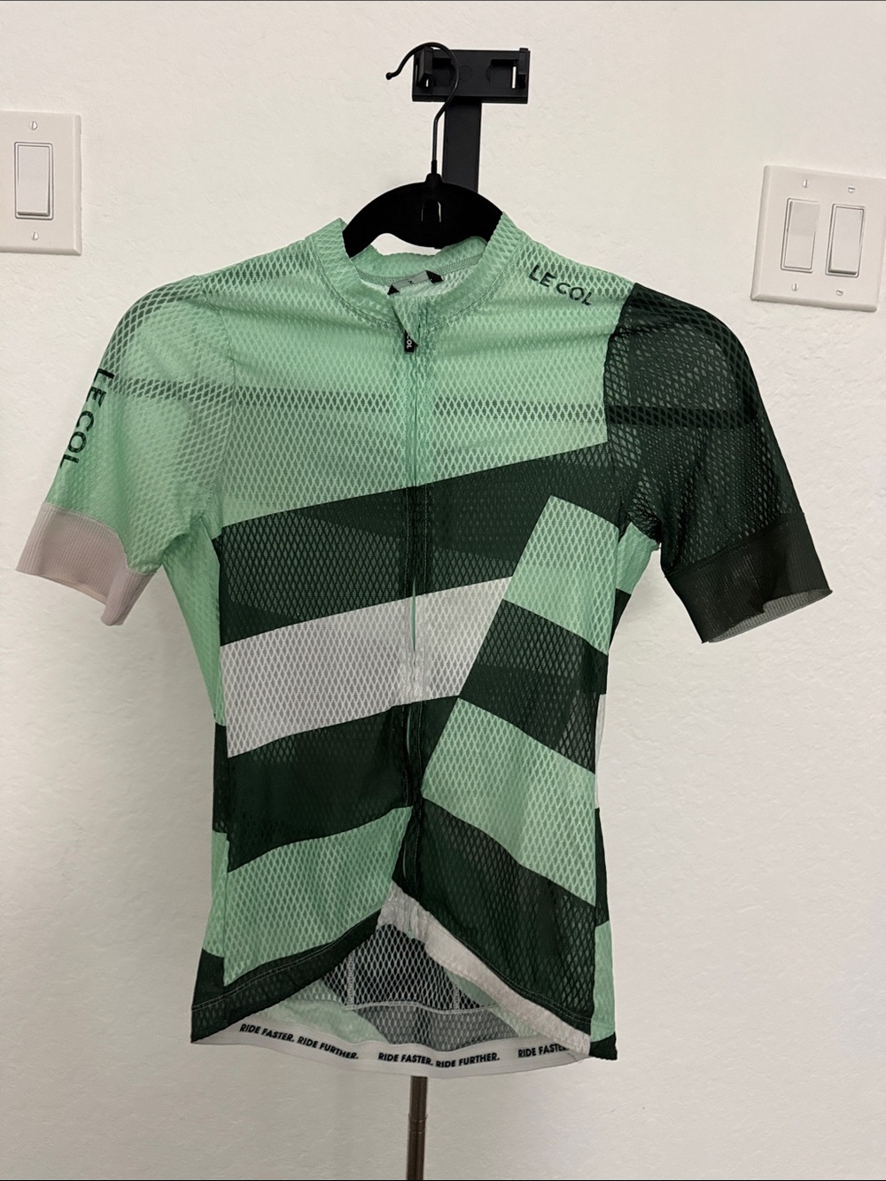 Women’s LECOL Mint & Dark Green Cycling Jersey